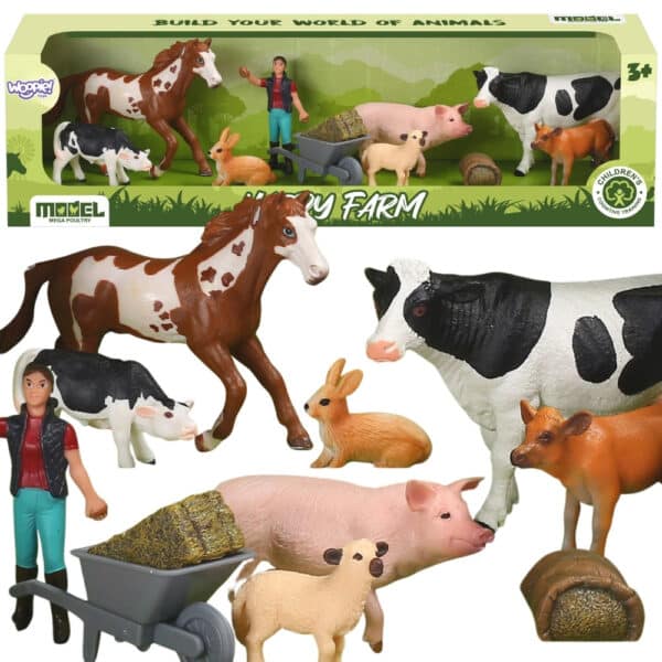 WOOPIE Figurki Zwierząt Szczęśliwa Farma 10el. - 001