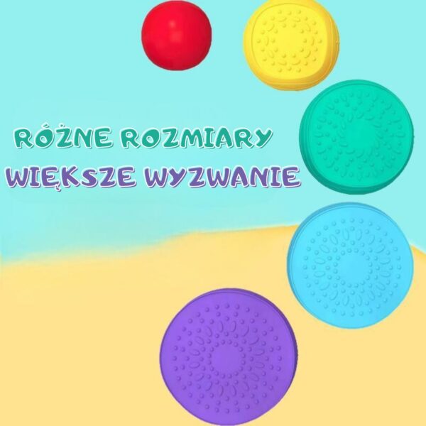 WOOPIE Ścieżka Sensoryczna Kamienie Balansujące dla Dzieci Trening Równowagi 5 szt. - 006