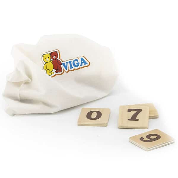 VIGA Drewniany Zegar Nauka Zegara  Czasu Montessori - 003
