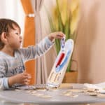 VIGA Drewniany Zegar Nauka Zegara  Czasu Montessori - 006