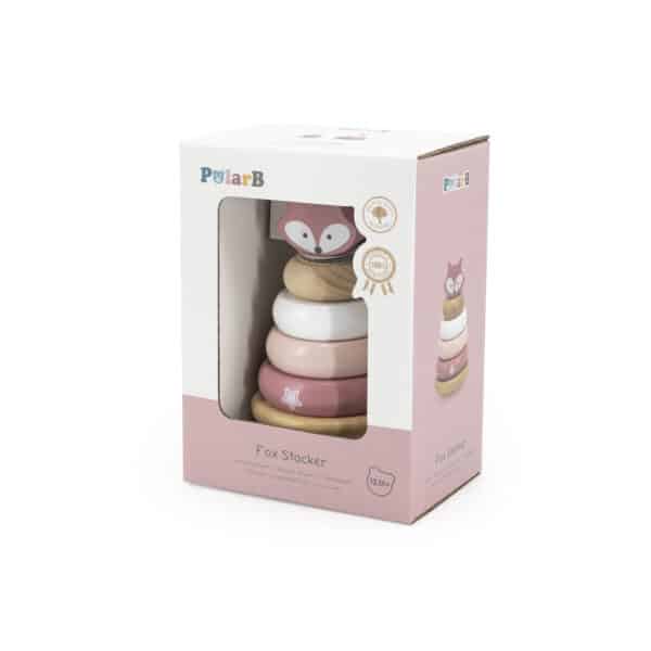 VIGA PolarB Drewniana Piramidka Edukacyjna - Lisek - 009