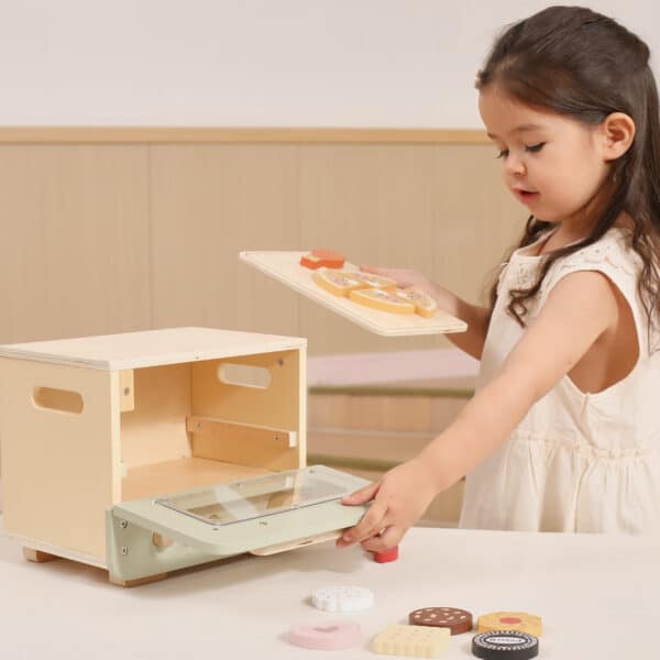 Piekarnik Drewniany dla Dzieci z Akcesoriami do Pieczenia Viga - 002