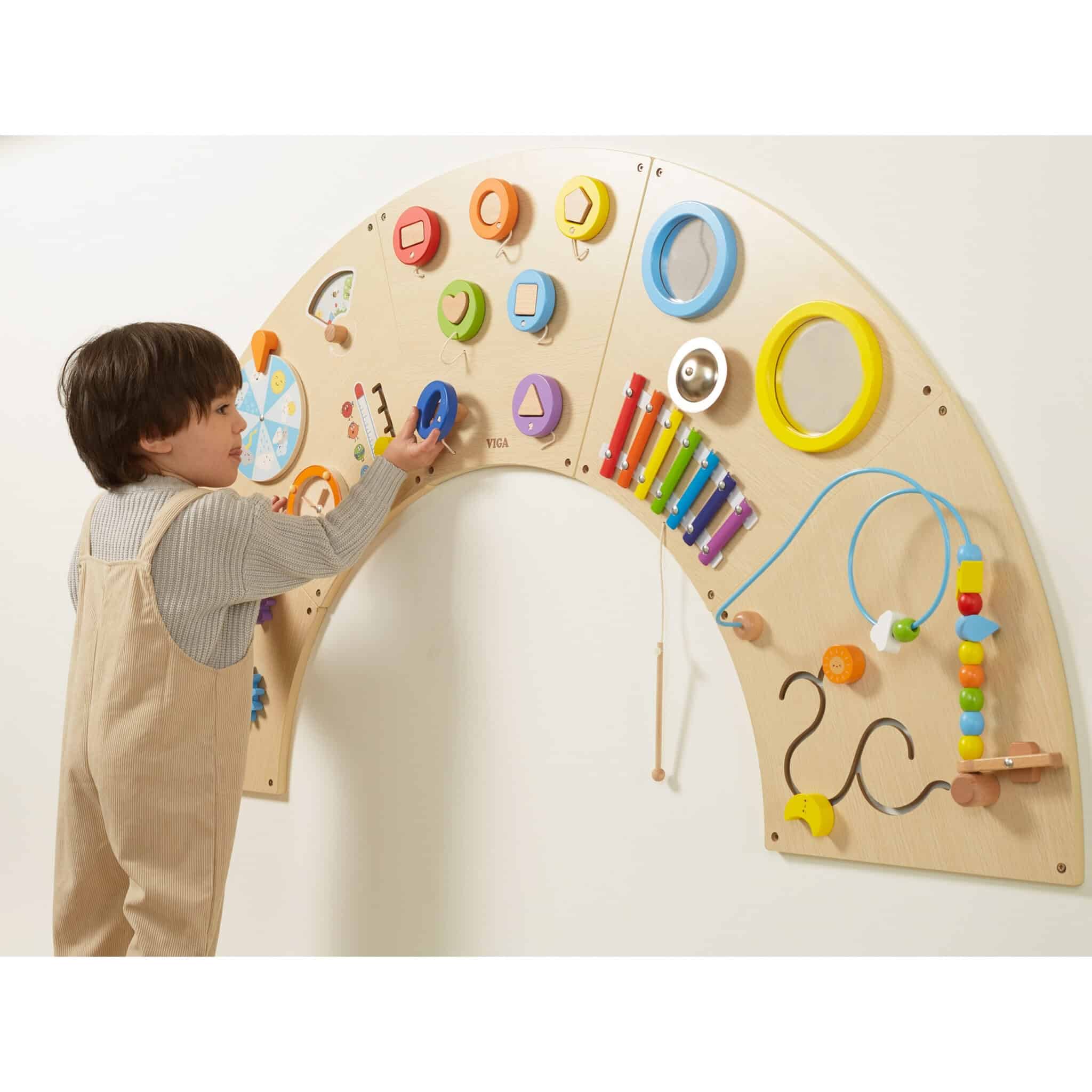 VIGA Tablica Manipulacyjna Ścienna Łuk Montessori - 007