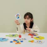 VIGA Drewniana Gra Dopasuj Kolory Pawi Ogon Montessori + Karty - 002