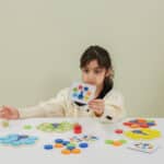 VIGA Drewniana Gra Dopasuj Kolory Pawi Ogon Montessori + Karty - 003