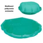 WOOPIE Piaskownica Basen Muszelka Zielona 3w1 Suchy Basen 1 szt. - 006