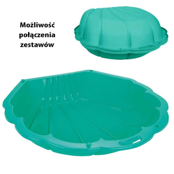 WOOPIE Piaskownica Basen Muszelka Zielona 3w1 Suchy Basen 1 szt. - 006