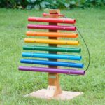 MASTERKIDZ Tęczowa Wieża Muzyczna Dzwonki Rurowe Cymbałki - 003