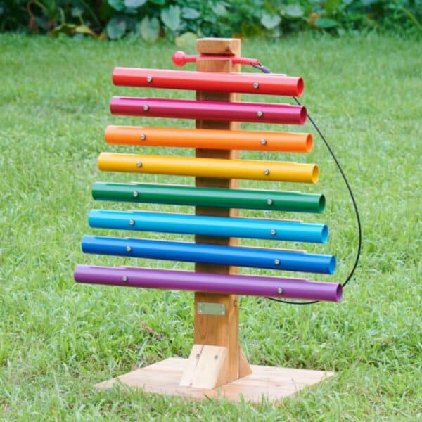 MASTERKIDZ Tęczowa Wieża Muzyczna Dzwonki Rurowe Cymbałki - 003