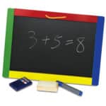 VIGA Drewniana Dwustronna Tablica Magnetyczna Kredowa Akcesoria - 002