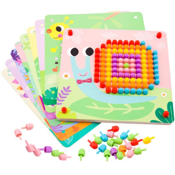 TOOKY TOY Układanka z Pinezkami Kołki Wpinaczka - 014