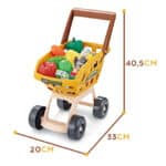 WOOPIE Sklep Supermarket z Wózkiem Waga Kasa Skaner + 48 Akc. - 015