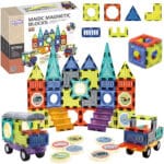 WOOPIE Klocki Magnetyczne 3D Zestaw Zamek Pojazdy 71el. - 001