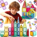 WOOPIE Klocki Magnetyczne Konstrukcyjne 3D Zestaw Edukacyjny Zamek Pojazdy110el.. - 001
