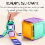 WOOPIE Klocki Magnetyczne Konstrukcyjne 3D Zestaw Edukacyjny Zamek Pojazdy110el.. - 002