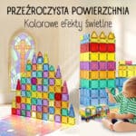 WOOPIE Klocki Magnetyczne Konstrukcyjne 3D Zestaw Edukacyjny Zamek Pojazdy110el.. - 003