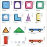 WOOPIE Klocki Magnetyczne Konstrukcyjne 3D Zestaw Edukacyjny Zamek Pojazdy110el.. - 008