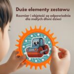 WOOPIE Interaktywne Klocki Konstrukcyjne Zębatki 18 el. - 006