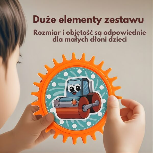 WOOPIE Interaktywne Klocki Konstrukcyjne Zębatki 18 el. - 006