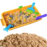 WOOPIE Zestaw Piasek Kinetyczny Plac Budowy w Walizce Pojazdy 1kg - 004