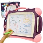 WOOPIE Znikopis Tablica Magnetyczna Kolorowa + 2 Stempelki Fioletowy - 001