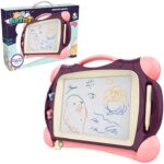 WOOPIE Znikopis Tablica Magnetyczna Kolorowa + 2 Stempelki Fioletowy - 009