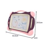 WOOPIE Znikopis Tablica Magnetyczna Kolorowa + 2 Stempelki Fioletowy - 010
