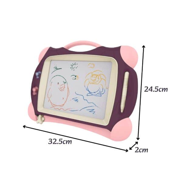 WOOPIE Znikopis Tablica Magnetyczna Kolorowa + 2 Stempelki Fioletowy - 010