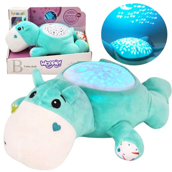 WOOPIE BABY Przytulanka Projektor 2w1 Usypiacz Hipopotam - 001