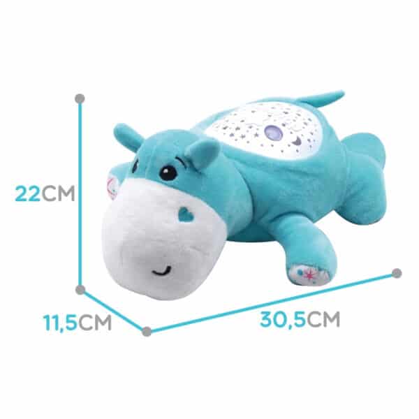 WOOPIE BABY Przytulanka Projektor 2w1 Usypiacz Hipopotam - 014