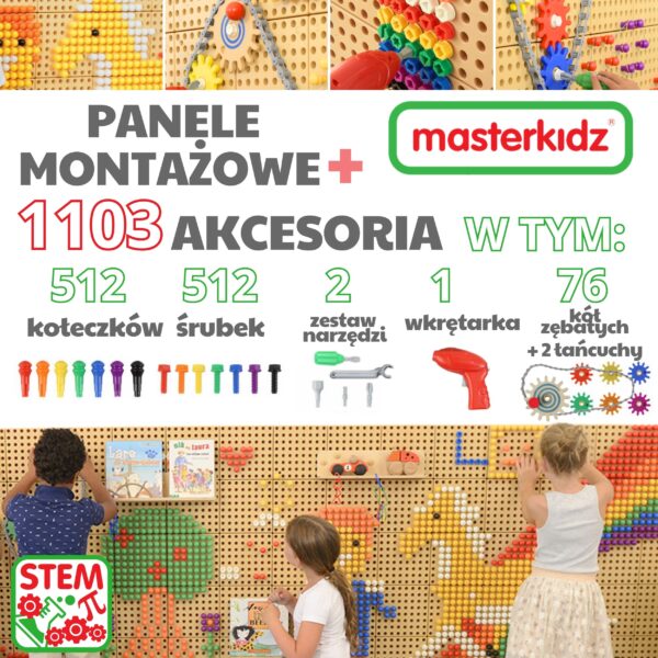 MASTERKIDZ Panele Montażowe STEM + Akcesoria Zestaw XXL - 002