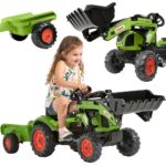 FALK Traktor na Pedały z Ładowarką i Przyczepą Claas 2-5 lat - 001