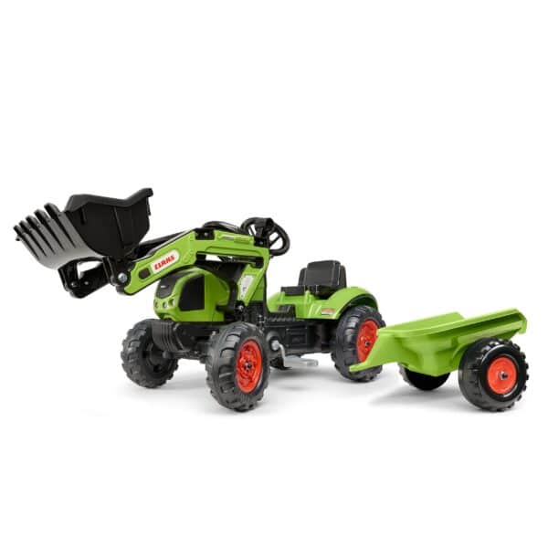 FALK Traktor na Pedały z Ładowarką i Przyczepą Claas 2-5 lat - 006