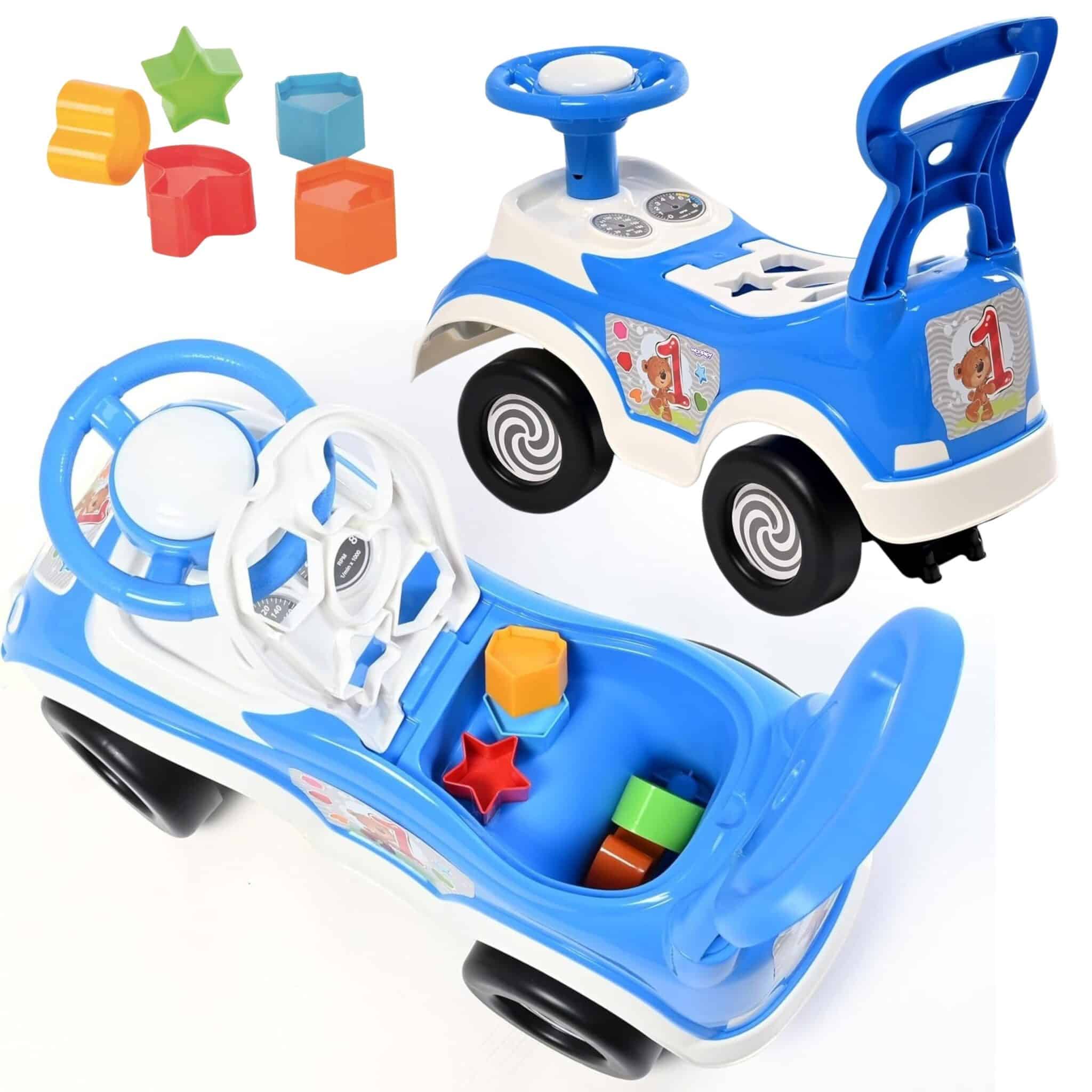 WOOPIE Jeździk 4w1 Sorter Pchacz Chodzik + Klakson Schowek - 003