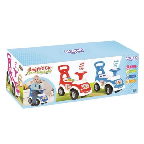 WOOPIE Jeździk 4w1 Sorter Pchacz Chodzik + Klakson Schowek - 006