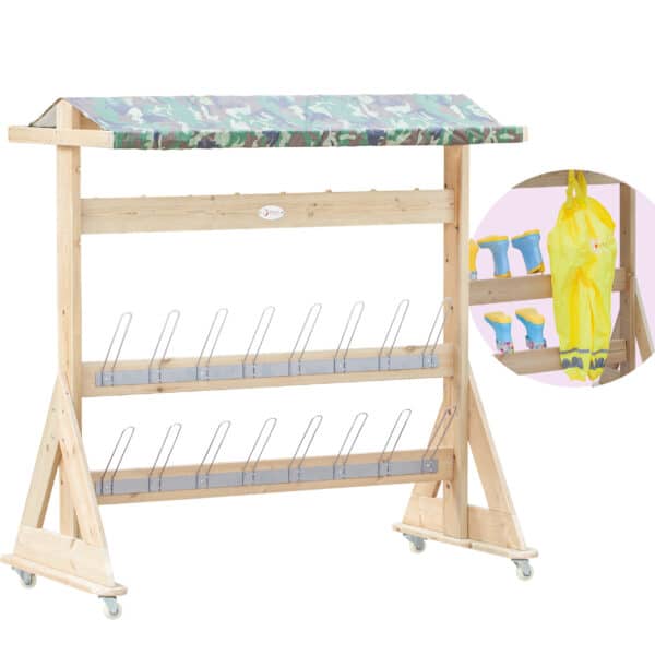 CLASSIC WORLD EDU Drewniany Wieszak Ogrodowy XXL - 001