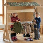 CLASSIC WORLD EDU Drewniany Wieszak Ogrodowy XXL - 004