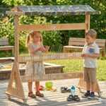 CLASSIC WORLD EDU Drewniany Wieszak Ogrodowy XXL - 005