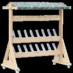CLASSIC WORLD EDU Drewniany Wieszak Ogrodowy XXL - 006