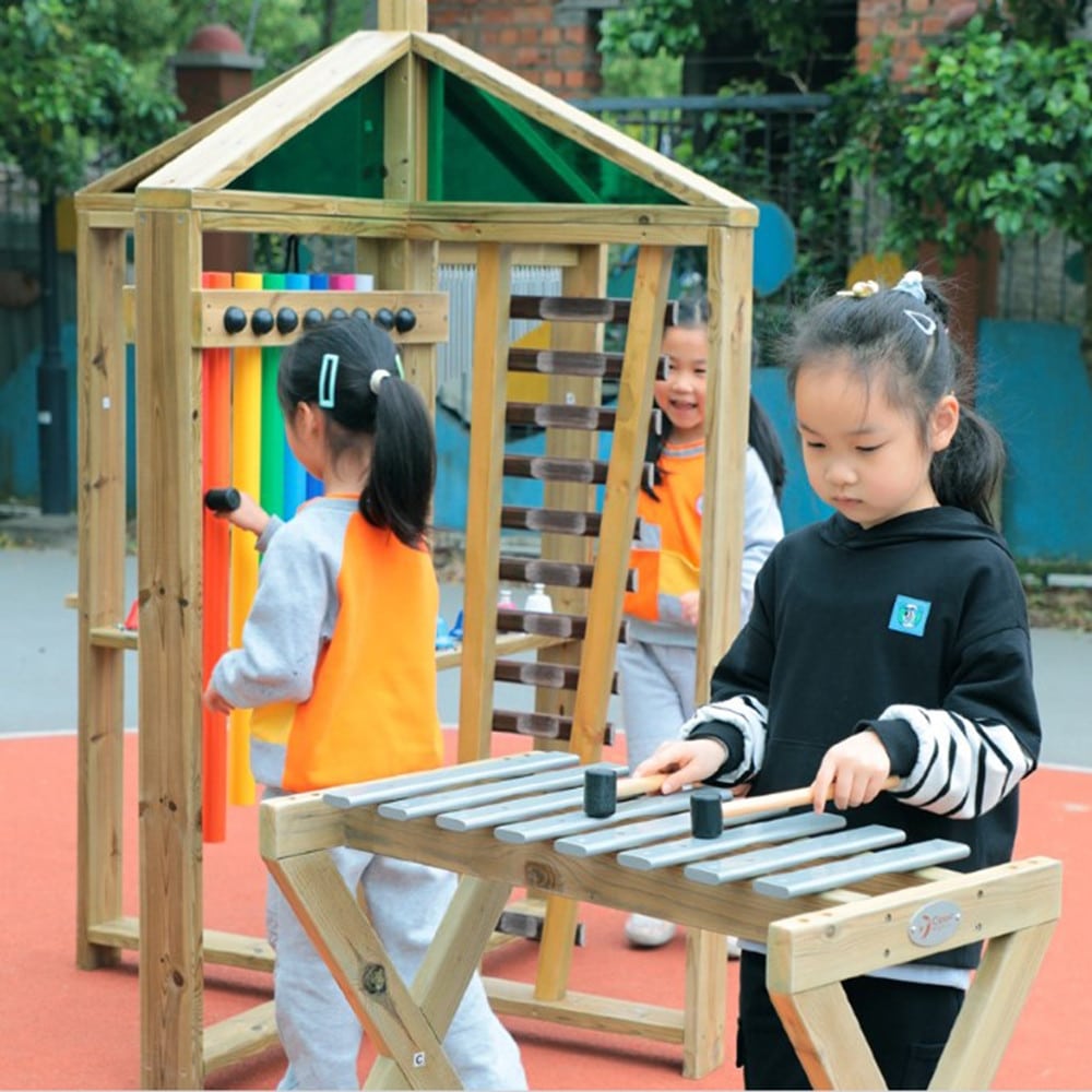 CLASSIC WORLD EDU Muzyczny Drewniany Plac Zabaw XXL - 002