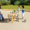 CLASSIC WORLD EDU Stół Edukacyjny Ogrodowy 6 Funkcji Zabawa Piaskiem Płynem Kamieniami - 004