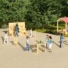 CLASSIC WORLD EDU Stół Edukacyjny Ogrodowy 6 Funkcji Zabawa Piaskiem Płynem Kamieniami - 005