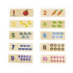 Nauka Liczenia i Cyfr Puzzle Drewniane 20 el. Viga Montessori - 002
