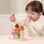Moja Pierwsza Układanka Drewniana Viga – Sorter Ogród z Klockami 3D 1 Rok - 006
