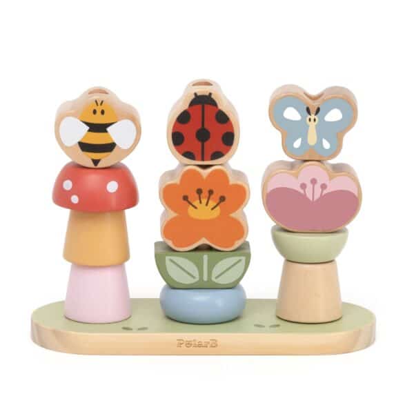 Moja Pierwsza Układanka Drewniana Viga – Sorter Ogród z Klockami 3D 1 Rok - 009
