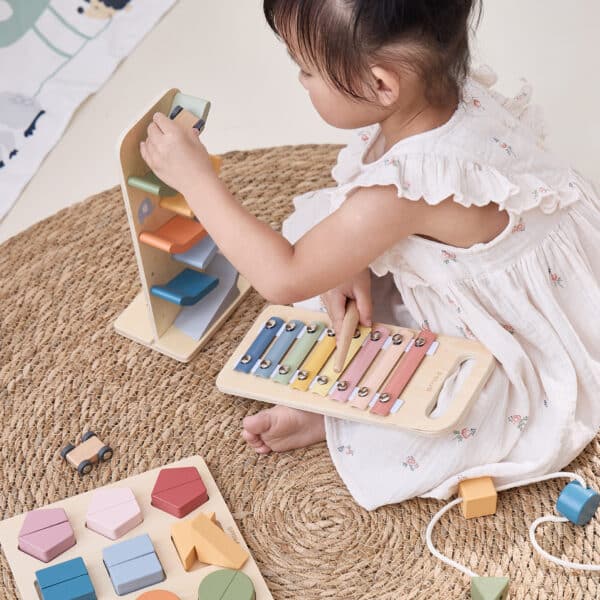 Drewniany Box Edukacyjny Viga 18-24m – Zestaw Sensoryczny Montessori - 005