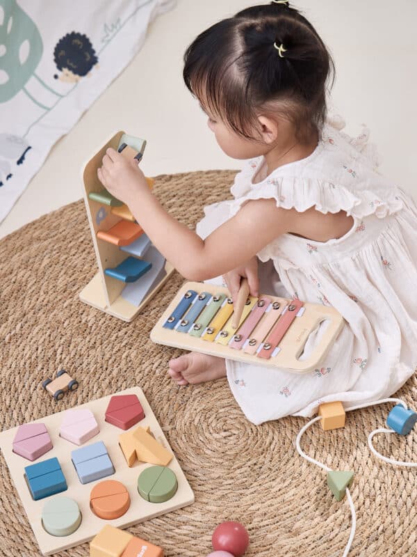 Drewniany Box Edukacyjny Viga 18-24m – Zestaw Sensoryczny Montessori - 005