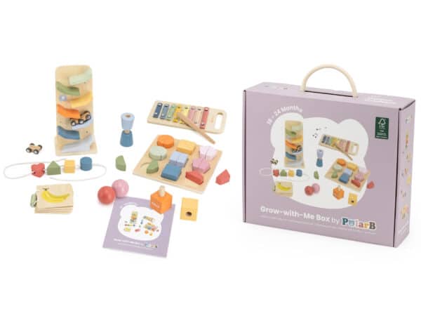 Drewniany Box Edukacyjny Viga 18-24m – Zestaw Sensoryczny Montessori - 012