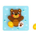 WOOPIE GREEN Układanka Drewniana Klocki Zwierzątka Montessori FSC 34el. - 012