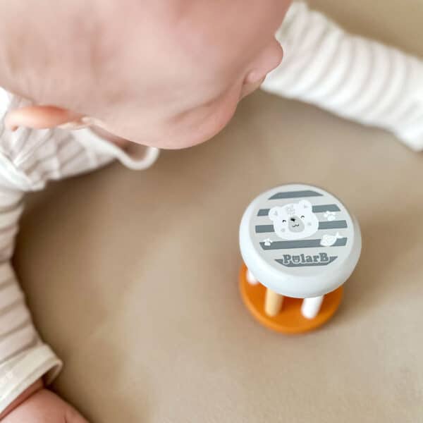 VIGA PolarB Drewniana Grzechotka Ze Zwierzątkiem - 004